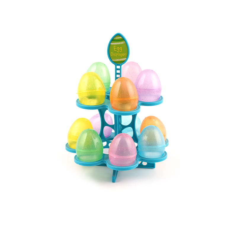 Műanyag csillogó húsvéti tojás játék